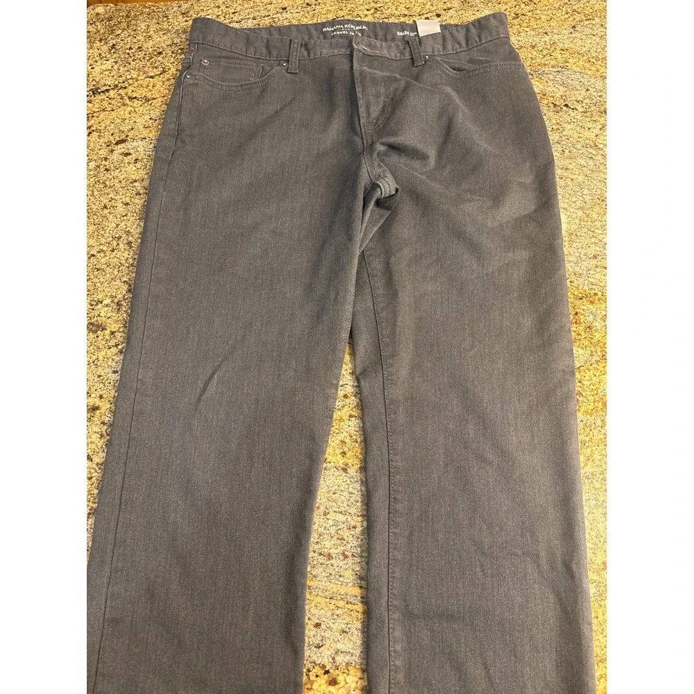 Lot of 3 Banana Republic Travel Jeans Slim Fit Dark Gray 34x32‎ Mens Pants